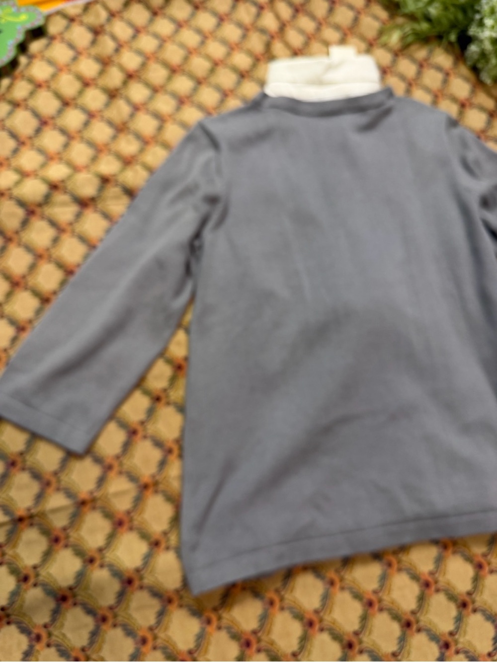 Gray Tie-Front Women's Cardigan Sweater-one piece - Picture 9 of 11